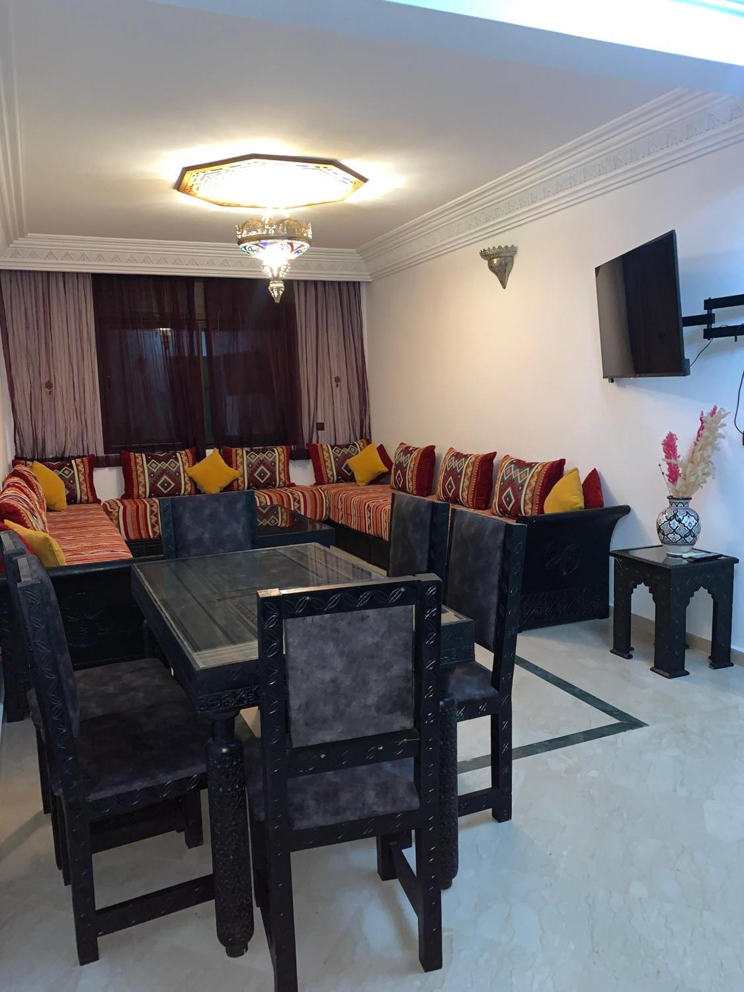 logement booking piscine Gueliz Marrakesh Kamer foto